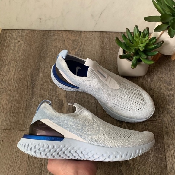 Nike Epic React Phantom Flyknit Hydrogen Blue - Picture 7 of 8